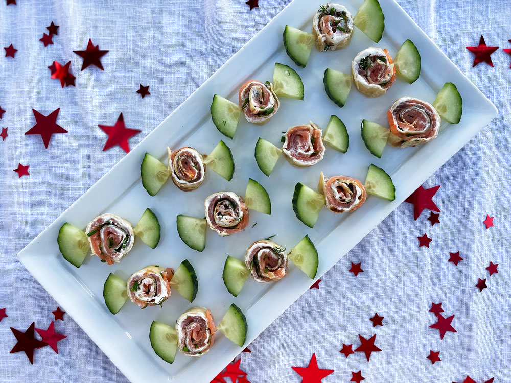 Bonbon med røkelaks og kremost