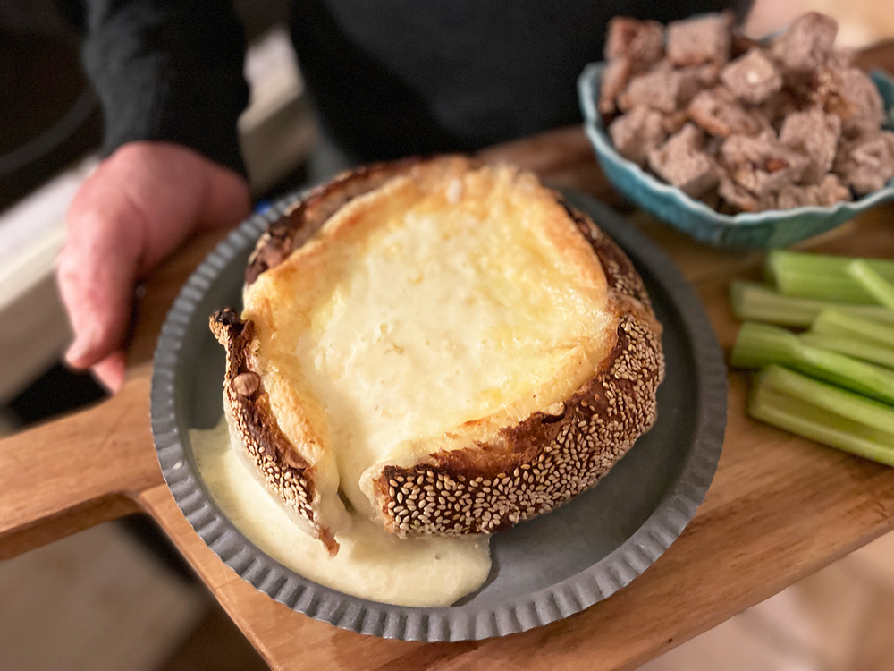 Rustikk og enkel ostefondue